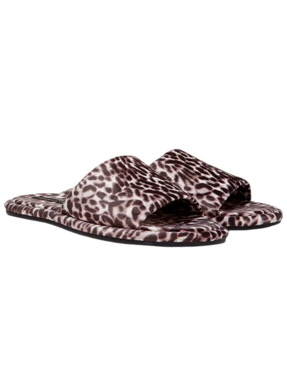 Veronica Beard‎ Gillian Leopard Print Open Toe Cushioned Slide Sandals Size 11